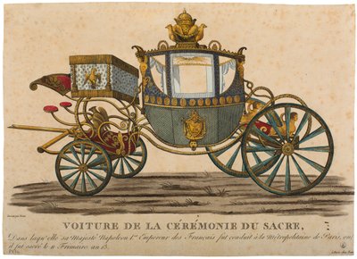 Carriage for the Coronation of Emperor Napoleon I, which took place on 11 Frimaire, Year XIII by Louis Brion de la Tour fils